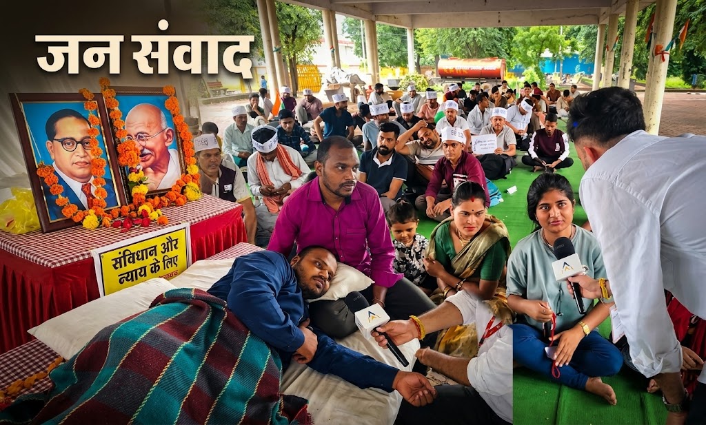 भोपाल में शिक्षक अभ्यर्थियों का आंदोलन: 42 घंटे से निर्जला अनशन पर बैठे नरेंद्र राजपूत