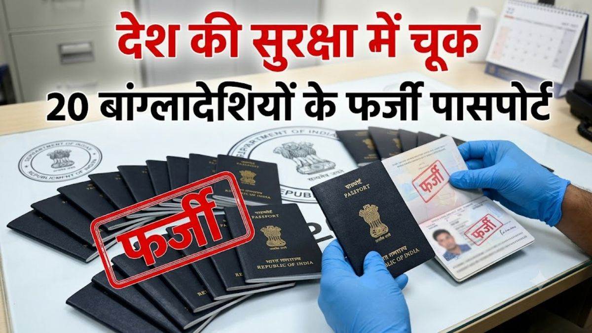 देश की सुरक्षा में बड़ी चूक! एक ही पते पर बने 20 बांग्लादेशियों के फर्जी भारतीय पासपोर्ट 
