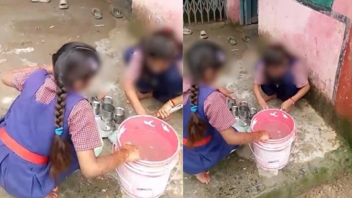 MP News: किताबों की जगह बच्चियों के हाथ में बर्तन! शिक्षा के मंदिर से शर्मनाक तस्वीर वायरल