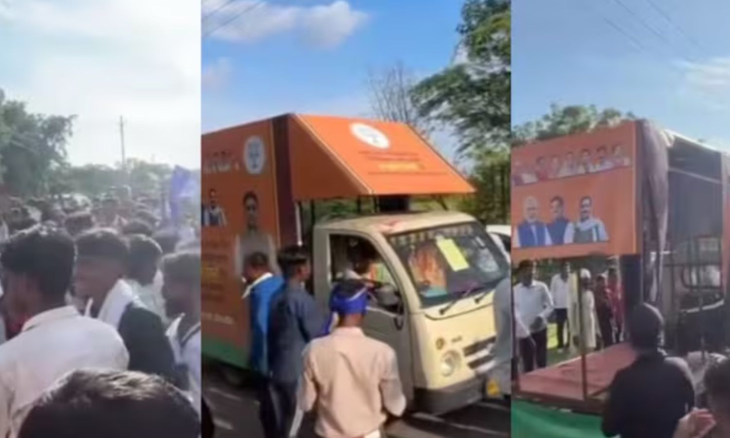BJP vehicle attacked: दतिया में चुनावी हिंसा! BJP के प्रचार वाहन पर हमला, पोस्टर-बैनर फाड़ने का आरोप!