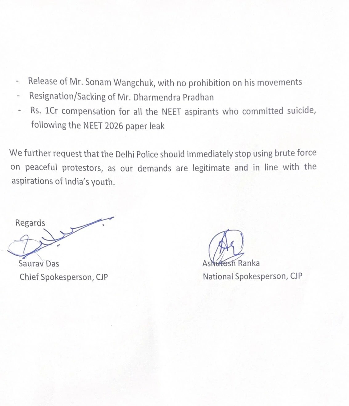 CJP Demand