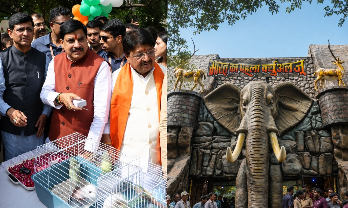MP News: इंदौर जू में शुरू हुआ देश का पहला 14-D वर्चुअल जंगल सफारी थिएटर, CM मोहन ने किया लोकार्पण