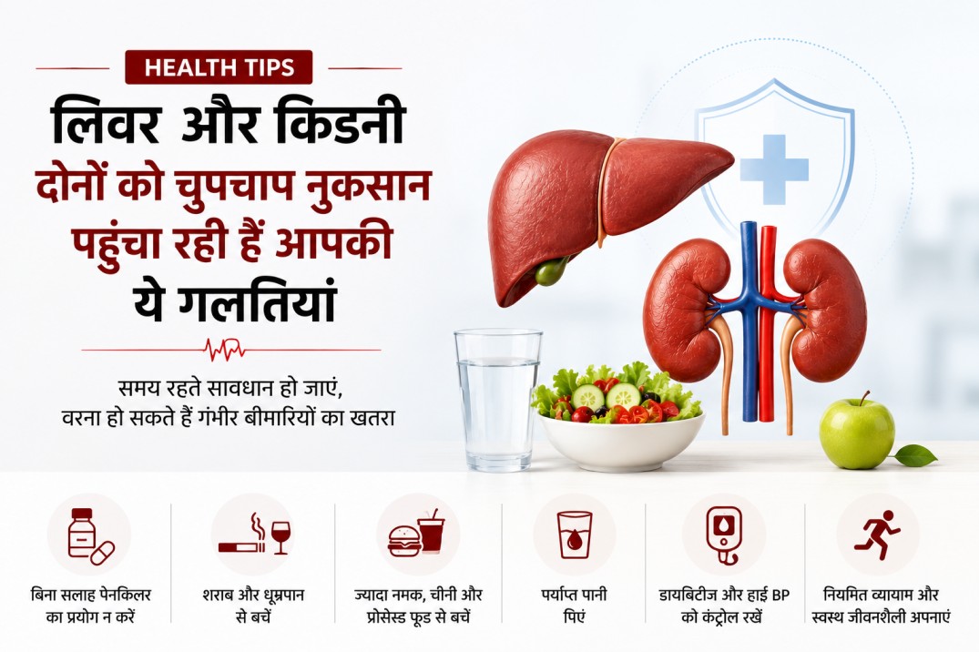 Health Tips: लिवर और किडनी दोनों को चुपचाप नुकसान पहुंचा रही हैं आपकी ये 5 गलतियां, समय रहते हो जाएं सावधान